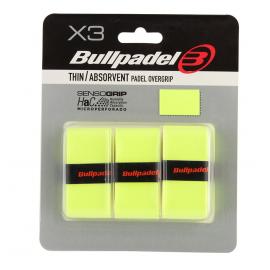 BLISTER 3 OVERGRIPS BULLPADEL AMARILLO FLUOR MICROPERFORADO