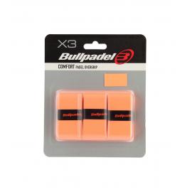 BLISTER 3 OVERGRIPS BULLPADEL GB 1200 NARANJA FLOUR