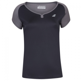 CAMISETA BABOLAT PLAY CAP NEGRA