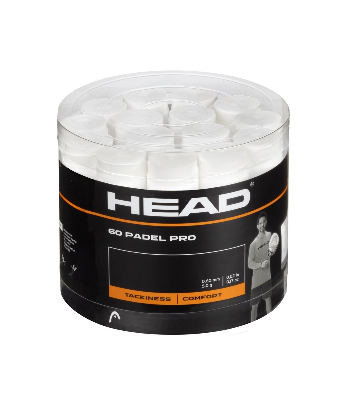 TAMBOR HEAD PADEL PRO 60 OVERGRIP